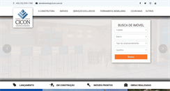 Desktop Screenshot of cicon.com.br