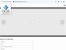 Tablet Screenshot of cicon.com.br